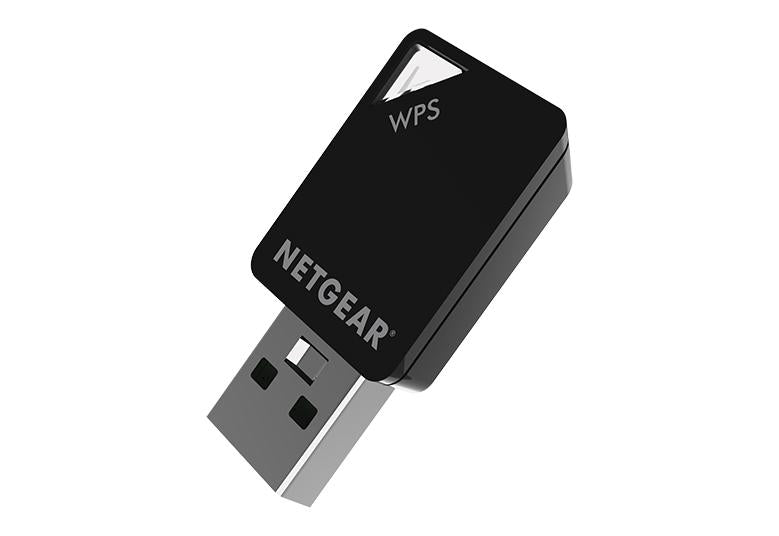 An image depicting the A6100 - AC600 Dual-Band WiFi USB 2.0 Adapter, a compact and versatile device facilitating high-speed wireless internet connectivity. Its dual-band capability and USB 2.0 compatibility make it suitable for seamless integration with various devices, enhancing network accessibility and performance.