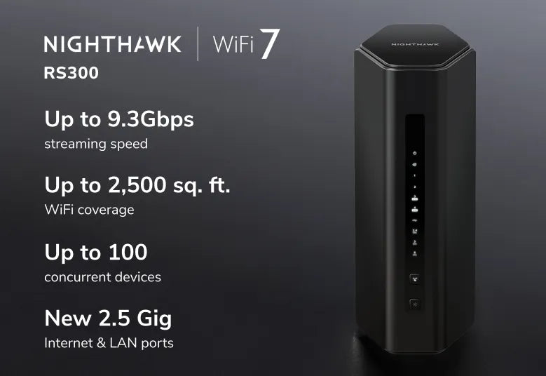 Nighthawk RS300 - BE9300 Tri-Band WiFi 7 Router